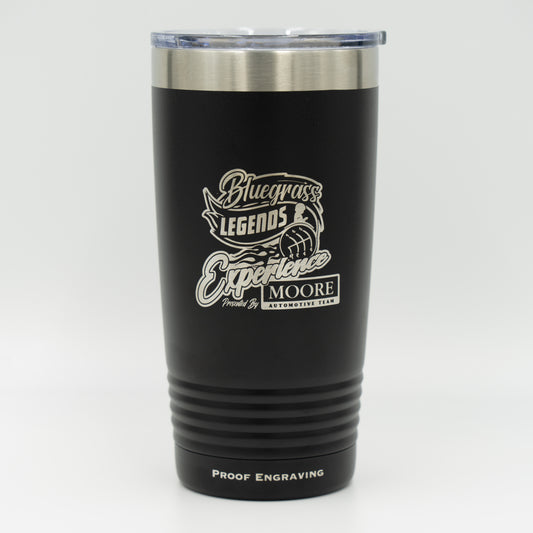 20 oz Tumbler - Black - Bluegrass Legends Experience