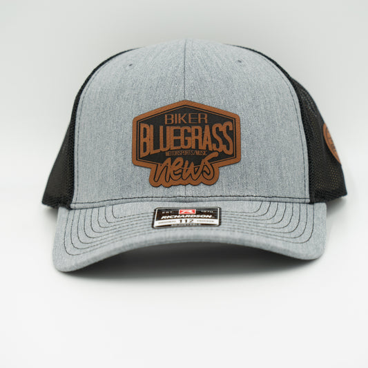 Snapback Trucker Cap - Heather Grey / Black - Bluegrass Biker News