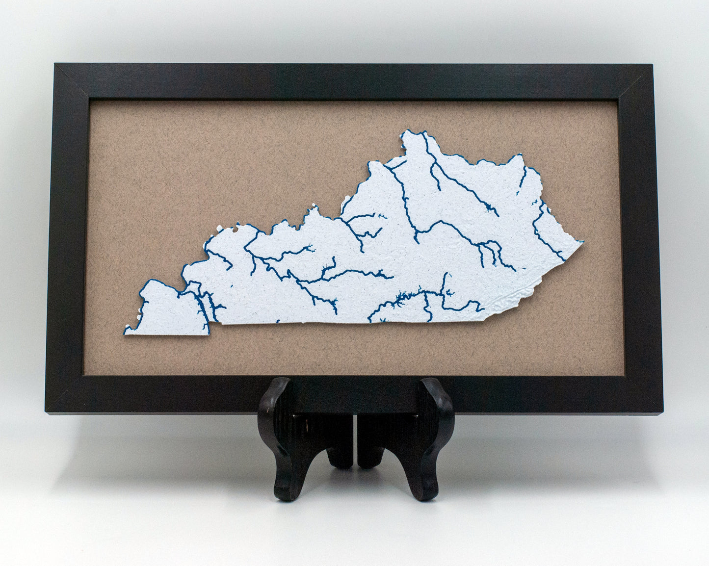 Topographic Map with Rivers