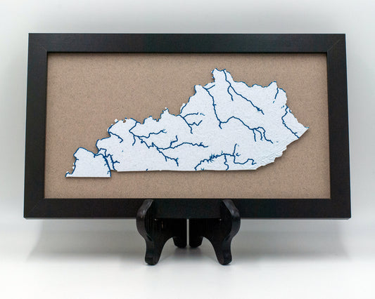 Topographic Map with Rivers