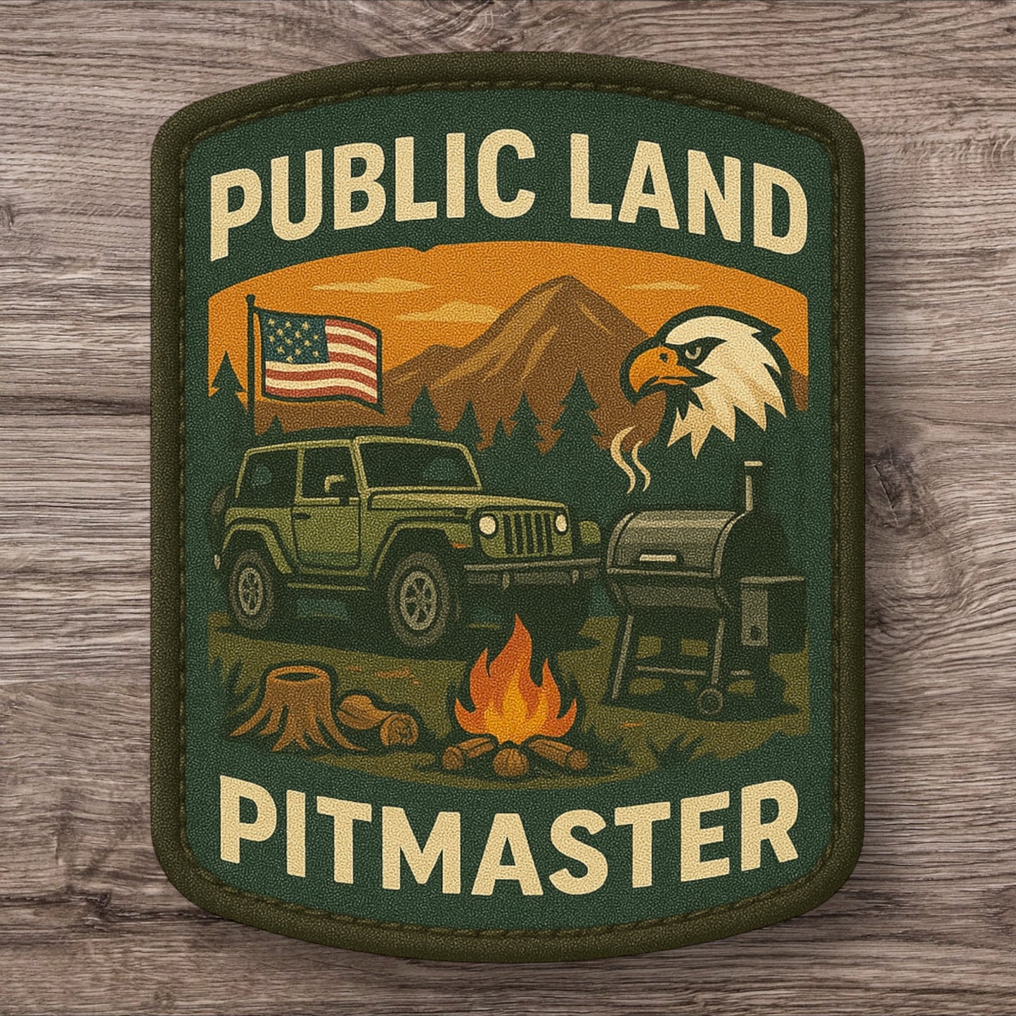 Public Land Pitmaster - UV Printed Patch