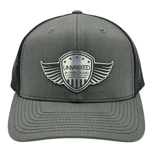 Unvaxxed Trucker Hat - Charcoal/ Black