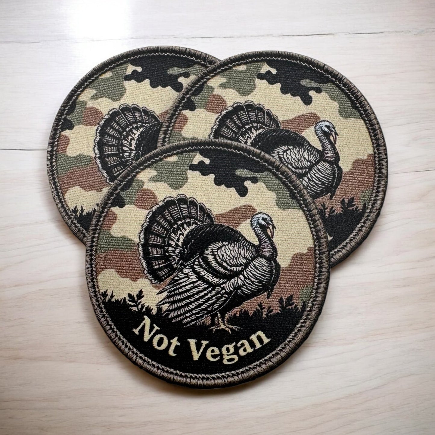 Not Vegan - UV Printed Patch