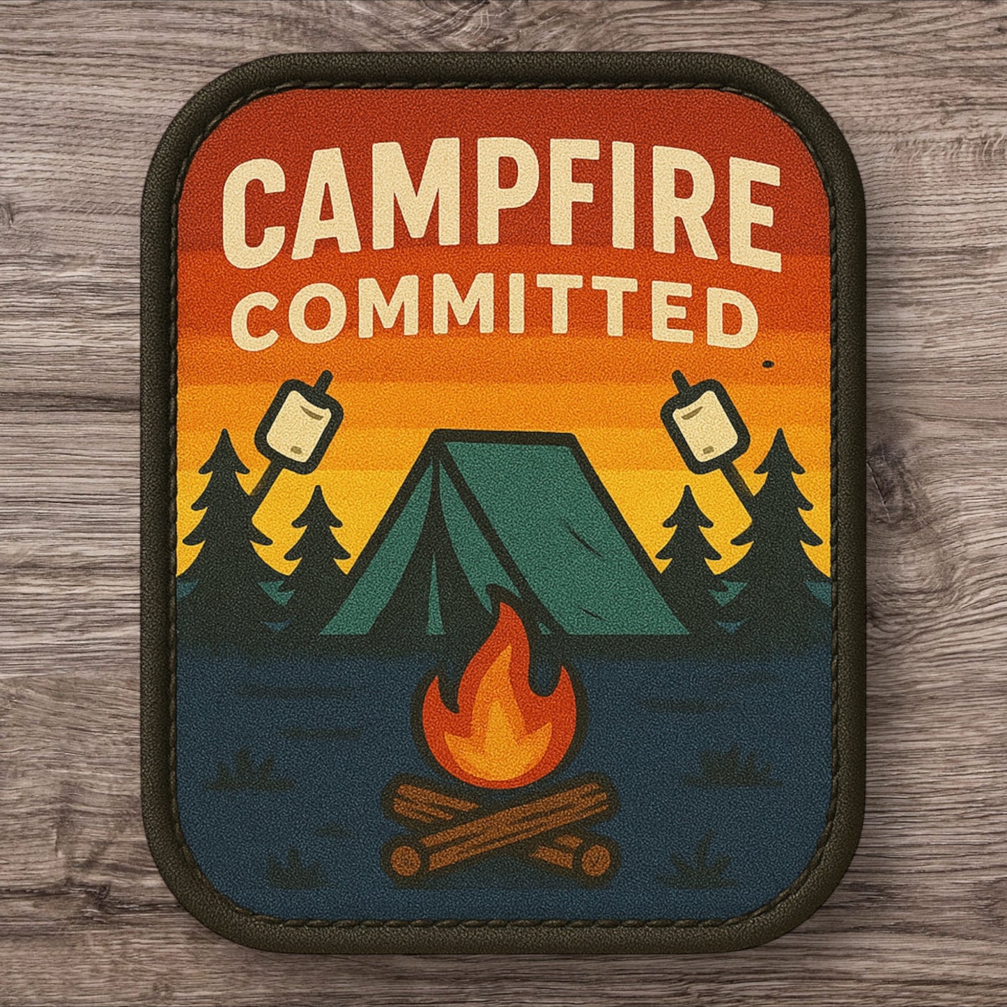 Campfire Committed - UV Printed Patch
