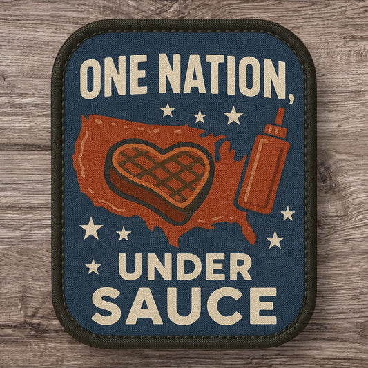 One Nation Under Sauce - UV Printed Patch