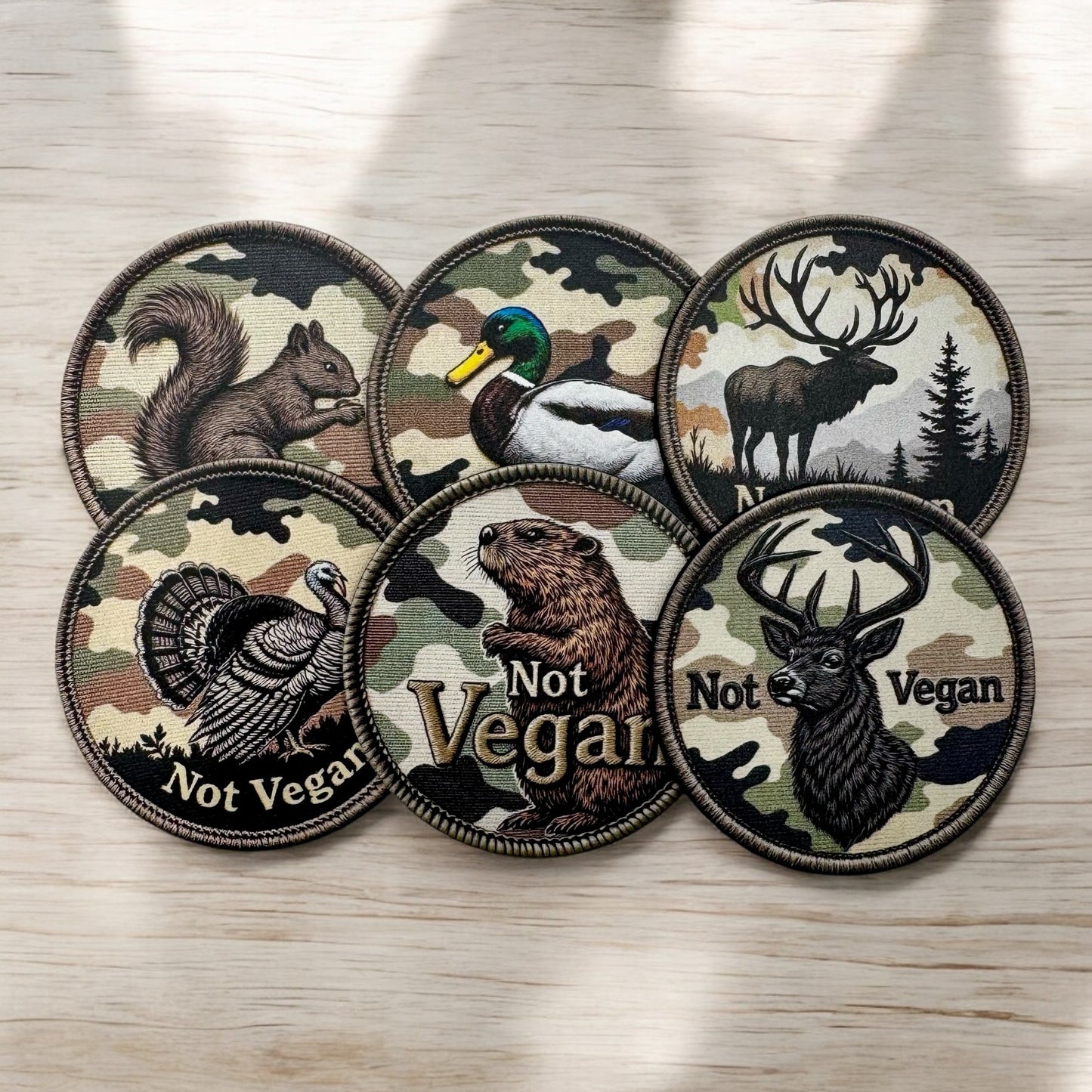 Not Vegan - UV Printed Patch