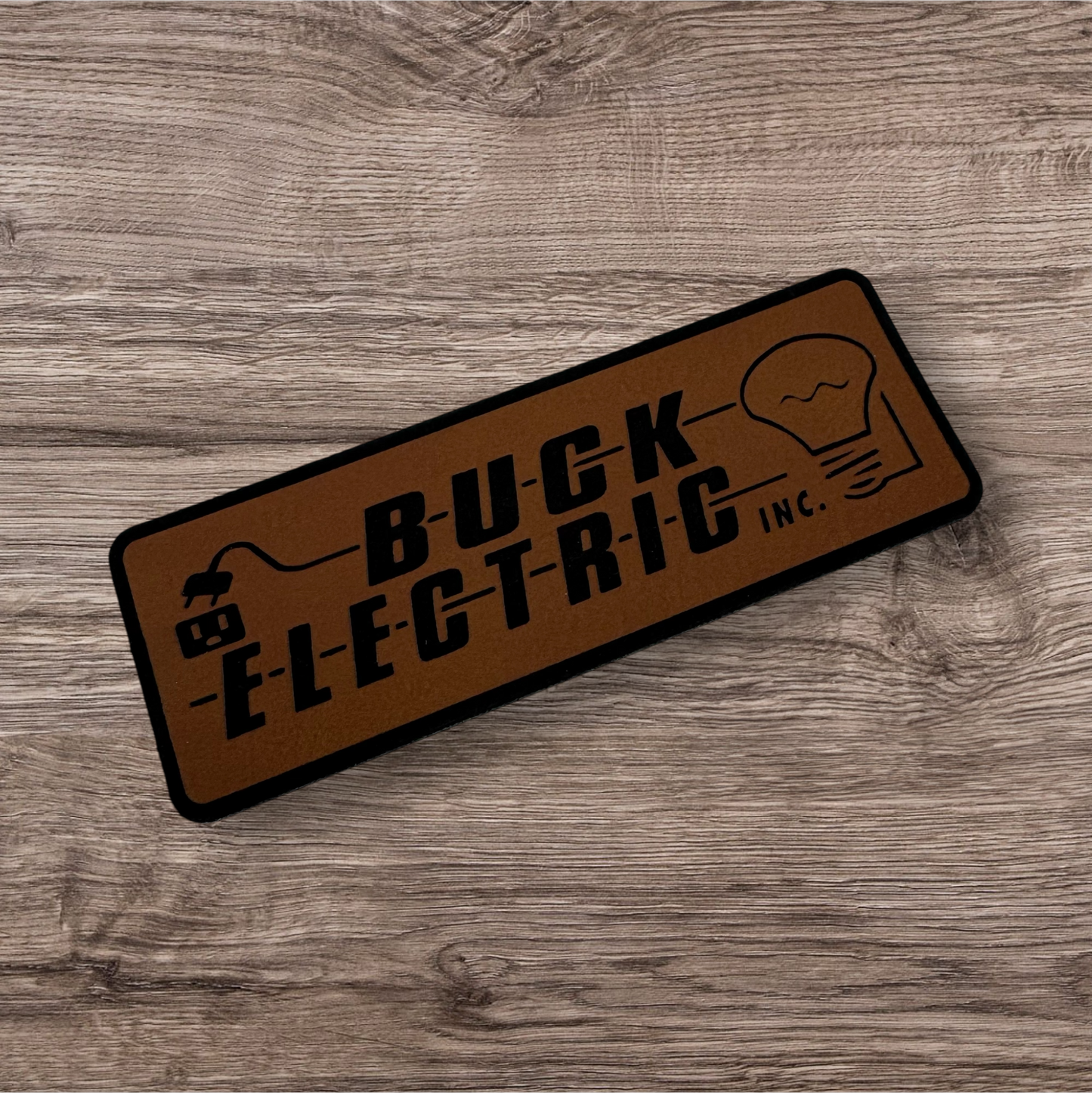 Laser Engraved Leatherette Patches