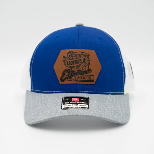 Snapback Trucker Cap - Royal Blue / White / Heather Grey - Bluegrass Legends Experience