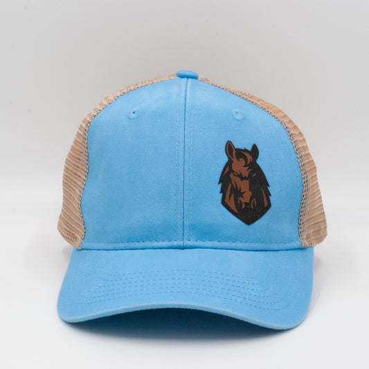 Ponytail Mesh Back Cap - Sky Blue / Tea - Mustang