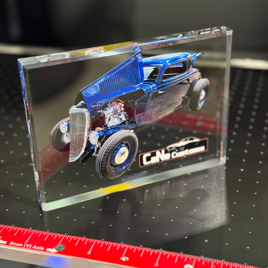 Custom 5x7 Acrylic Car Display – UV Printed